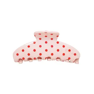 Emi Jay Big Effing Clip Hair Claw in Blush Polka Dot