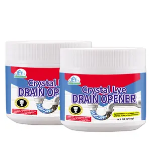Crystal Lye Drain Opener,Drain flies,Clogged drain,removing sink drain,drain cleaning sink,Water drain cleaning,sewer drain unclogged,drain cleaning equipment,clean drain bathtub, Plastic clogged pipeline Container Household Kitchen Soap Cleaner