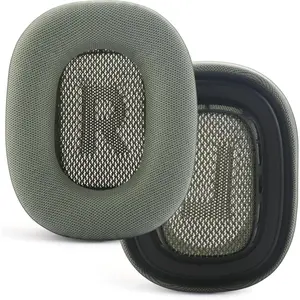 Replacement Ear Cushions, for AirPods Max Headphones AirPod Max Ear Cushions Ear Pads Covers Comfort Protein Leather Noise Isolation Memory Foam Earpads (Green)