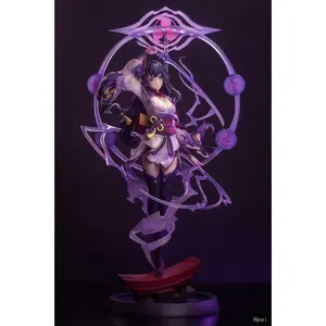 23CM Anime Game Genshin Impact Raiden Shogun Figure Cute Cool Anime Model Toys Gifts Collection Action Figure  Ornaments PVC