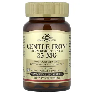 Solgar Gentle Iron®, 25 mg, 90 Vegetable Capsules
