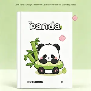 Cute Panda Hardcover Notebook, Perfect Gift for Panda Lovers and Students, High-Quality Paper Material, Ideal for Note-Taking and Journaling
