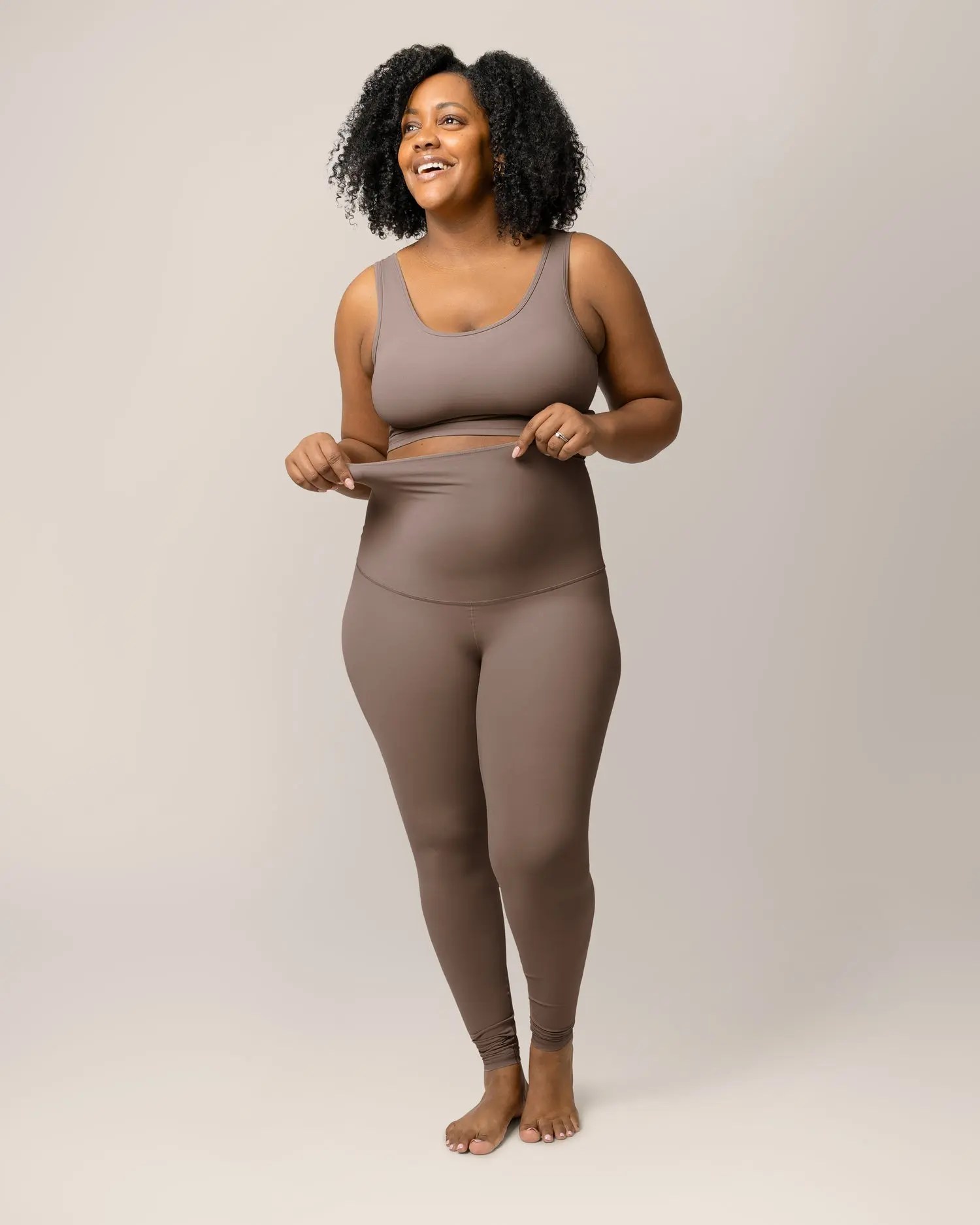 Grow with Me™ Maternity & Postpartum Legging | Taupe