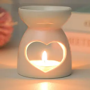 Ceramic Aroma Lamp Candle Holder, Fragrance Machine & Holiday Gift Decorations, Ideal for Living Room Dining Table Home Accents