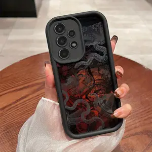 Vintage Crocodile And Snake Pattern Phone Case for Various Galaxy Models Including A11, A12, A13, A14 5G, A20S, A21S, A22, A23, A30S, A31, A32, A34, A50, A51, A52, A52S, A53, A54, A70, A71, A72, A73 5G, S20, S21, S22 5G, S22+, S22Ultra, S23, And S23+.