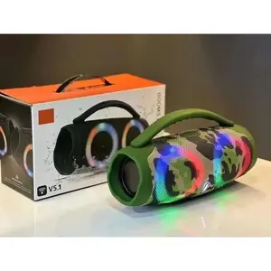 high power bluetooth speaker portable colorful light waterproof wireless subwoofer 360 stereo surround boombox Home concert equipment enhance audio