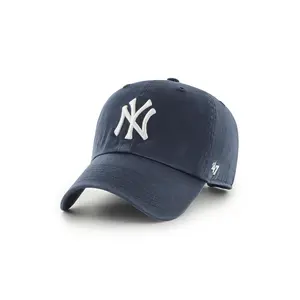 NY Yankees Navy Clean Up Hat Self Fabric Strap Relaxed Fit