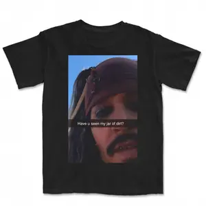 Captain Jack Sparrow Funny Shirt - Meme Graphic Tee, Short Sleeve Crewneck, Sarcastic Tropical Style, Gag Gift Menswear Top Tshirt