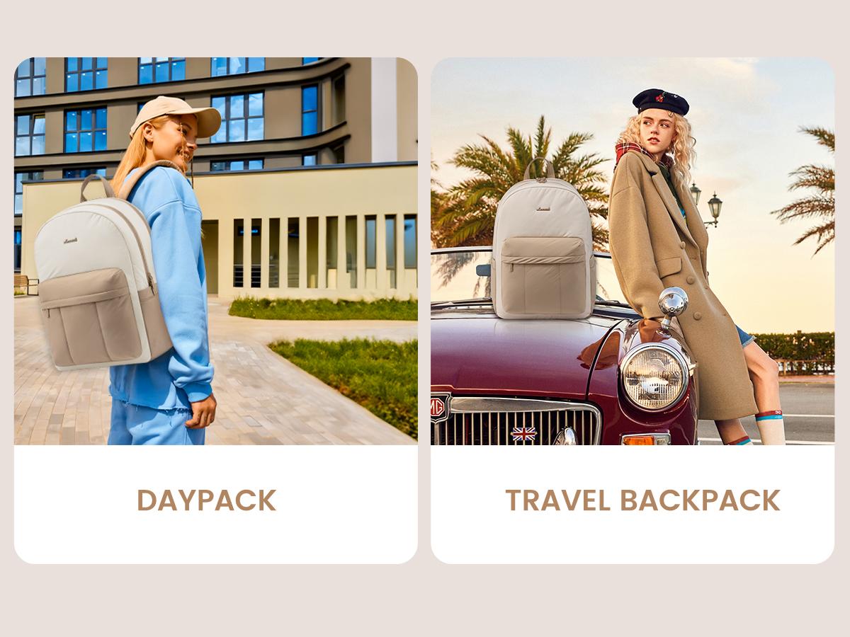 LOVEVOOK Puffer Laptop Backpack for Women Travel Work, Lightweight Quilted Laptop Backpack Purse, Work Back Pack for Women,  Cute Bookbag Teacher Nurse Laptop Bag Computer Backpack, Waterproof Casual Daypack,