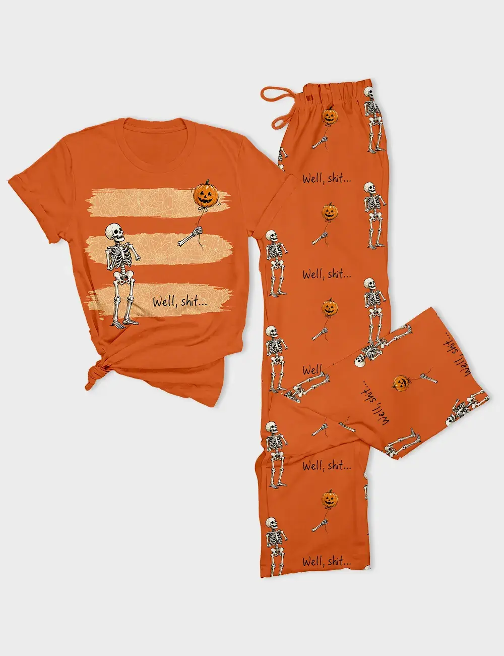 Sleeve Cotton T-Shirt Pajama Set