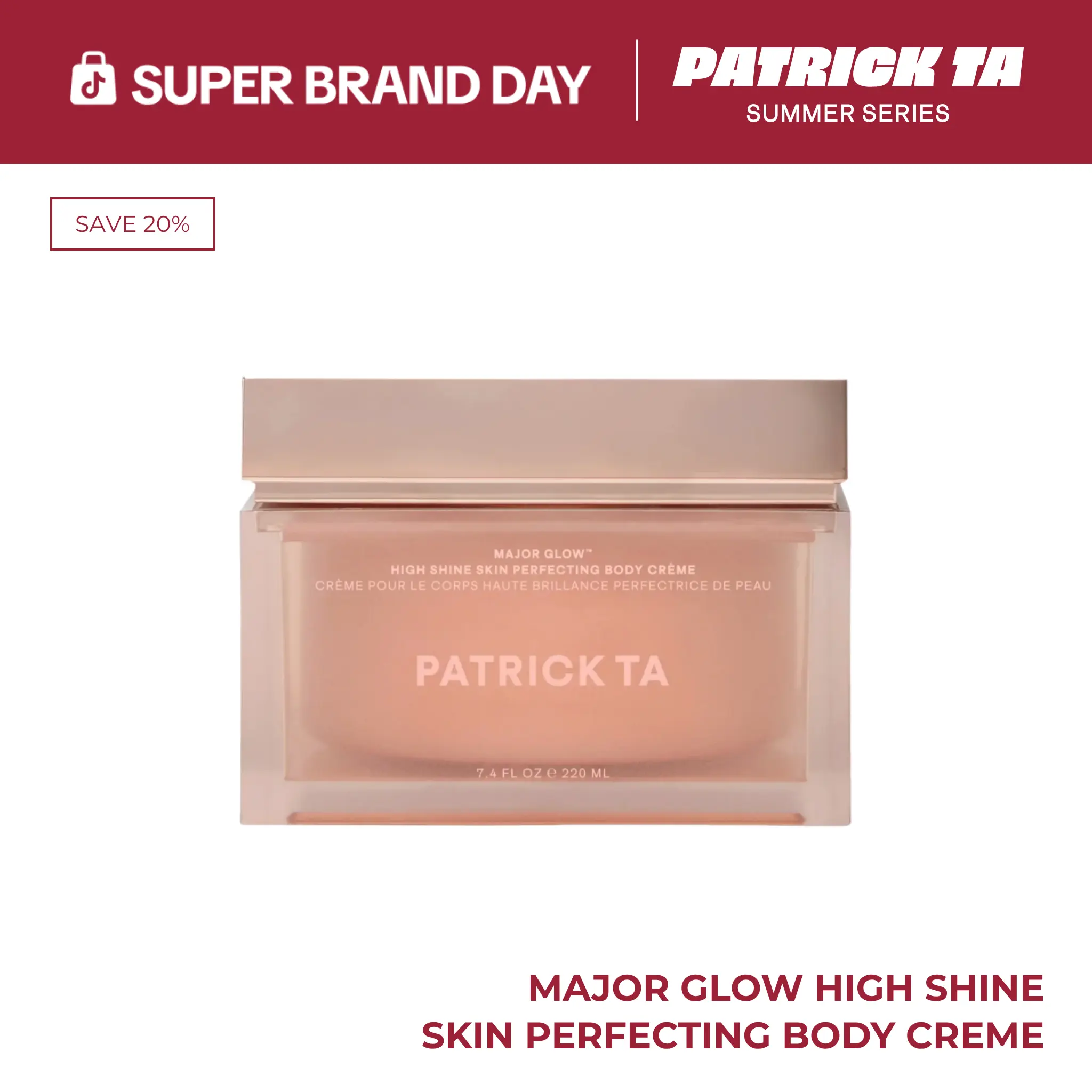 Major Glow High Shine Skin Perfecting Body Crème