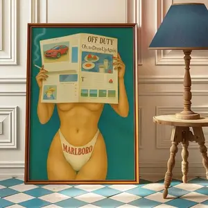 [SALE UP TO 30% + FREE SHIP + NO FRAME] Vintage Cigarette Western Poster Print - Retro Marlboro Print - Vintage Marlboro