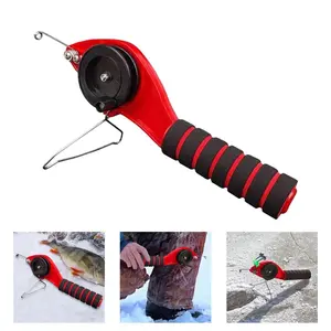 ABS Foldable Ice Fishing Poles (30cm) - Fishing Accessory with Reel Holder, Line for Winter Fishing Adventures