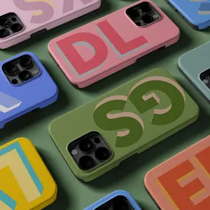 Personalised Large Initial Phone Case For phone 16 15 14 13 12 11 Pro Max, Galaxy S23 Ultra Custom Case, phone 8 Plus Case