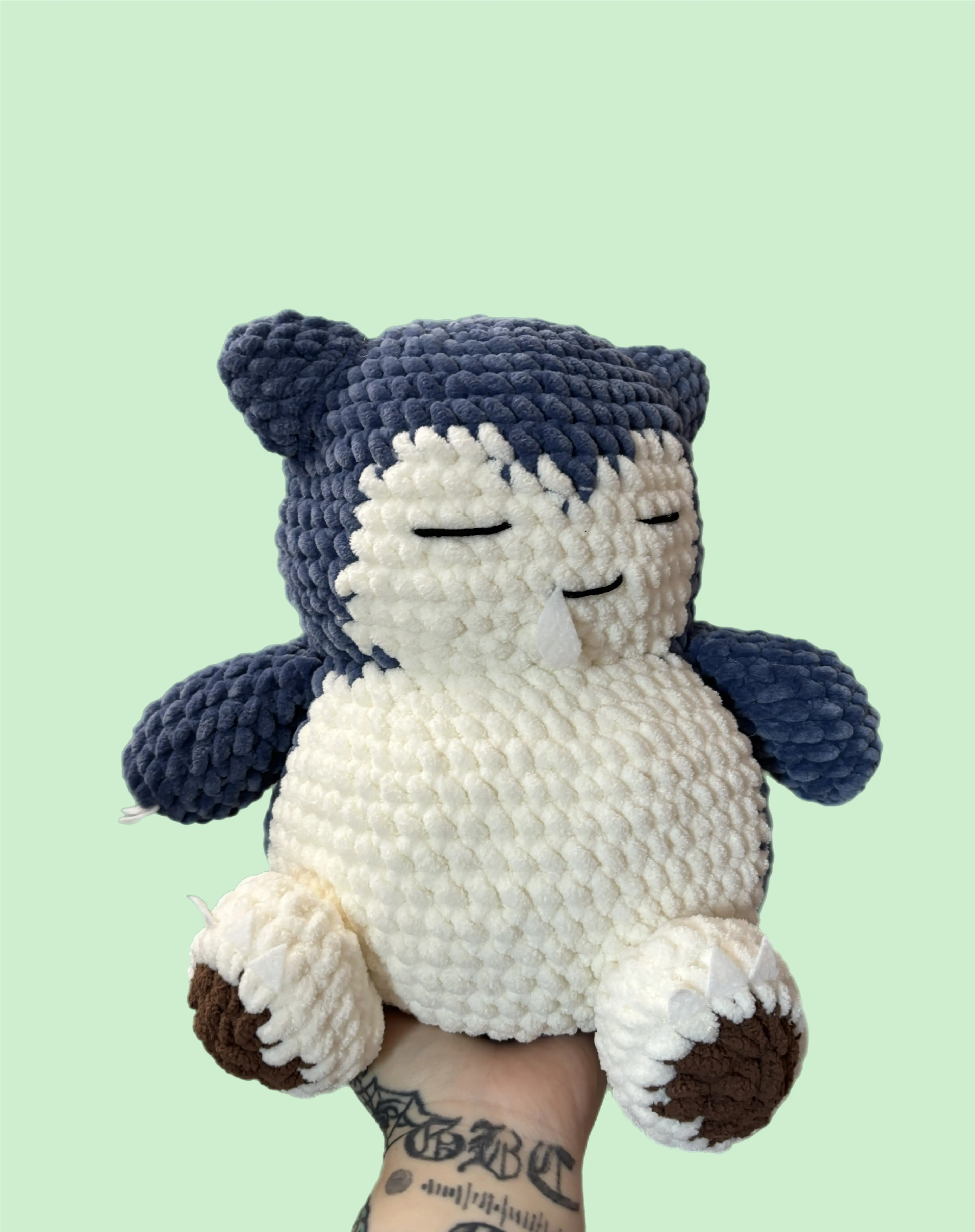 Sleepy Snorlax Extra Large Plushie | 100% Handmade Pokemon Plushie for Gifts and Collecting