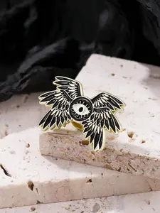 Fashionable Creative Eye & Feather Design Brooch, Fashion Alloy Pin Accessories for Men & Women, Suitable for Daily Wear, Clothes Accessories for Party, Daily Clothing Decor, Fashion Accessory