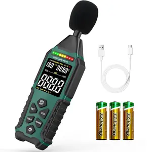 Rechargeable Decibel Meter,  Sound Level Meter, A/C Weighted SPL Meter, Portable Noise Measure Device Range 30-130dB, Noise Detector Sound  Decibel Reader Classroom Factory Noisy Neighbor