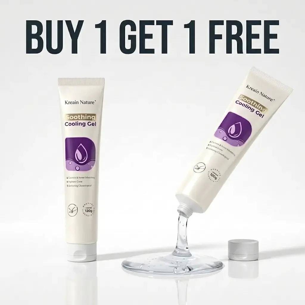 Buy 1 Get 1 Free – Kreain Nature Herbal Soothing & Repair Gel | Multi-Use Face & Body Moisturizer for Sunburn, Redness & Sensitive Skin | Lightweight, Fast-Absorbing Calming Care Hydrate Moisture Hydrating Moisturizing