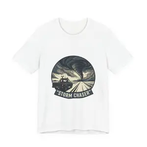 Storm Chaser Tee | Retro storm chasing graphic, vintage badge style