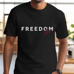Charlie Kirk Signature Freedom T-Shirt | Political Unisex Soft Style Shirt | MAGA | Remember Charlie Kirk Tee | Justice for Charlie