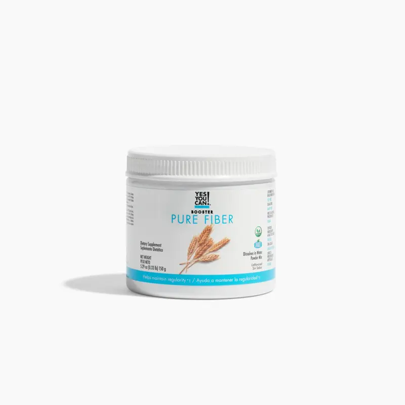 Yes You Can! Pure Fiber Supplement for Digestive Health - Shake Booster with Chicory Root Fiber Inulin Citrus Pectin Psyllium Seed Powder & Acacia Gum for Optimum Gut Wellbeing