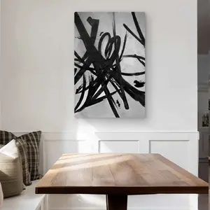 212 MAIN 24x36 in. Lightweight Modern Aluminium Metal Print Wall Art - Artistic Circular Strokes Abstract Artworks, Minimalist Decorative Art for Home Room Decoration