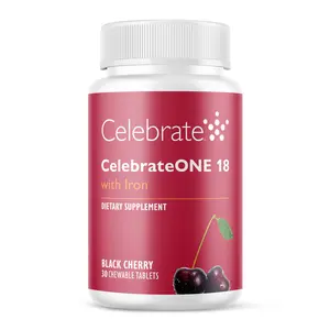CelebrateONE 18 Once Daily Bariatric Chewable Multivitamin with Iron, Black Cherry