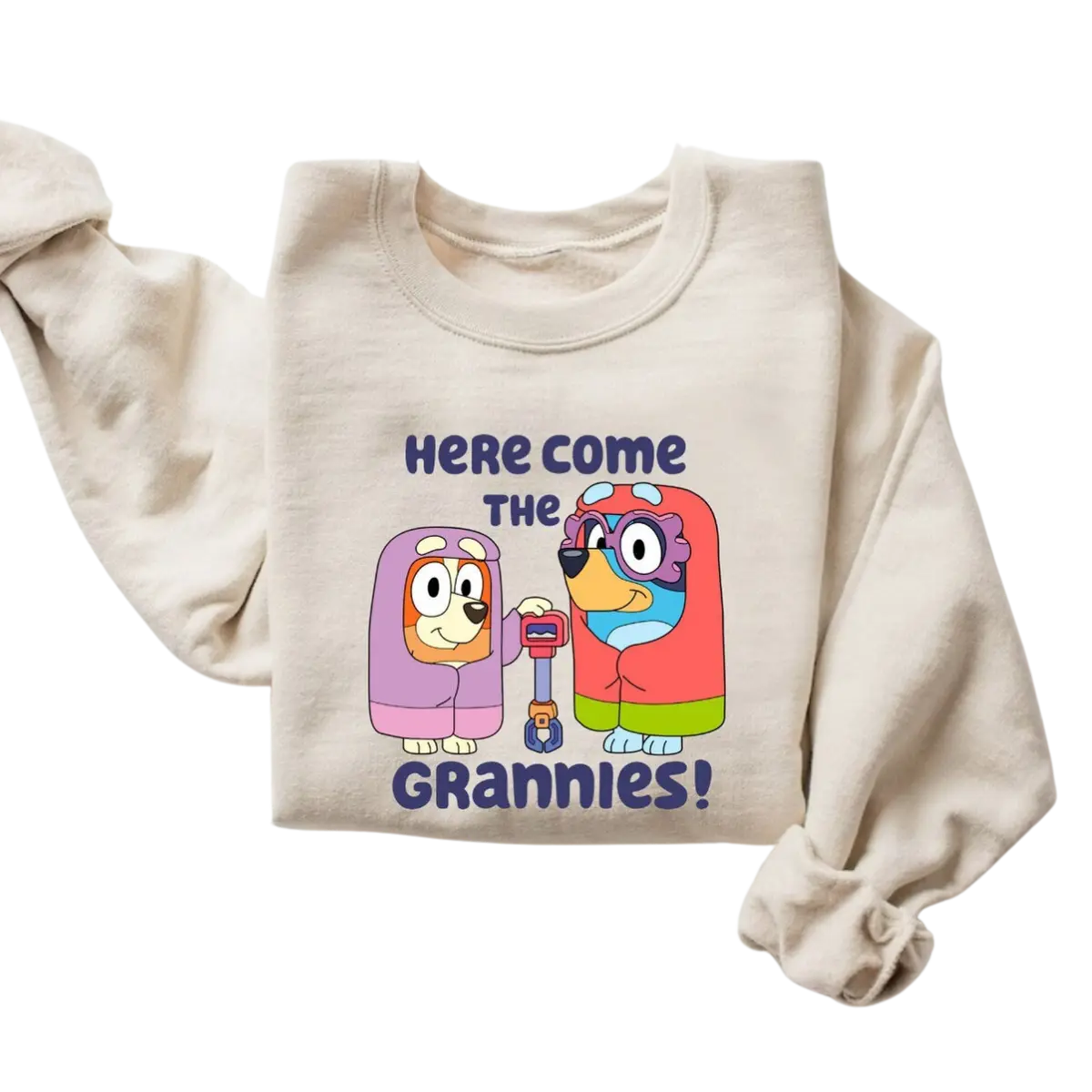 Bluey & Bingo Grannies Sweatshirt - Family Matching Mother's Day Shirt - Gift For Women Comfort Cotton
