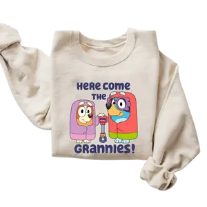 Bluey & Bingo Grannies Sweatshirt - Family Matching Mother's Day Shirt - Gift For Women Comfort Cotton