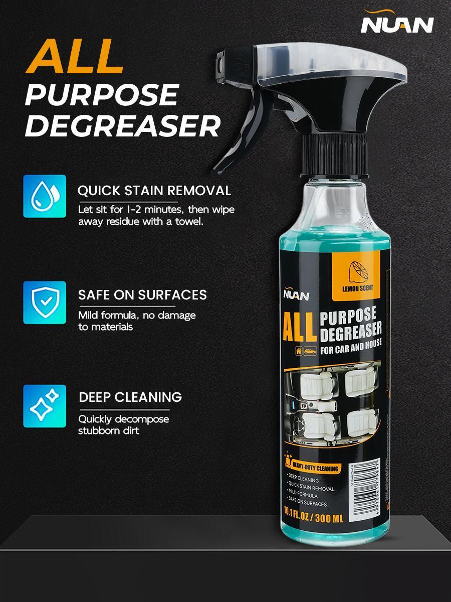 Nuan Heavy Duty Degreaser  Powerful Foam Cleaner, Suitable for Car Interiors, Nemesis of Stubborn Stains!NUAN heavy duty degreaser
