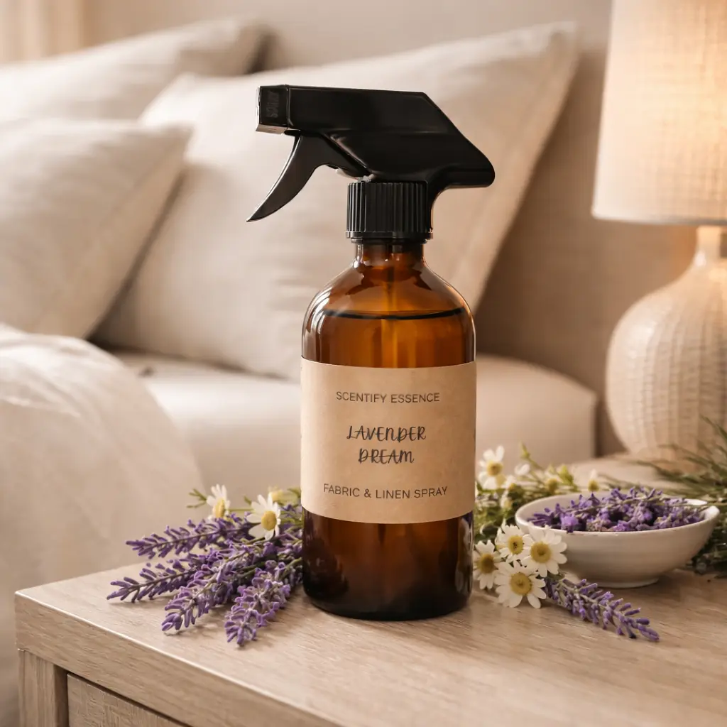Lavender Dream Luxury Fabric & Linen Spray, Floral Fragrance Room Aroma with Vanilla Notes for Home Care Supplies, Atomizer Fragrant Room Sprays