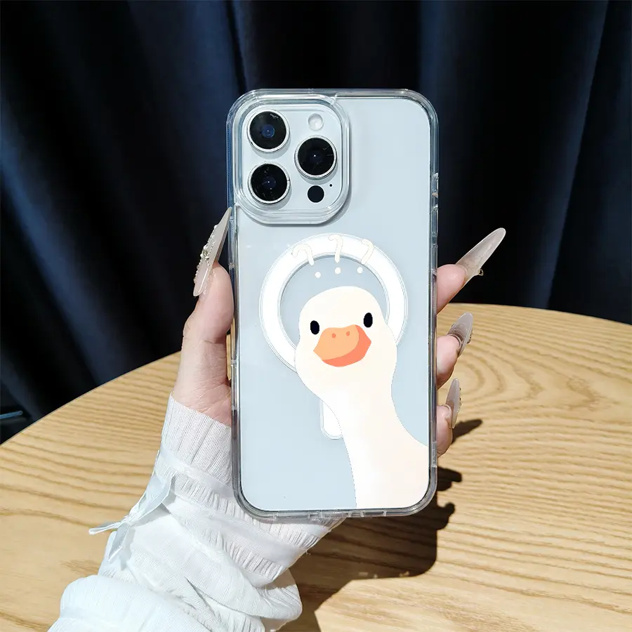 MagSafe Magnetic Snap Phone Case - Slim Frame, Thin Profile, Shockproof Protection Cover with Protector, Transparent, Multi-Model MagSafe Fit for iPhone 11,12 Mini,13 Pro,14,15 Pro,16 Pro Max,17,XR,XS Plus,SE (Mobile Phone Accessories)