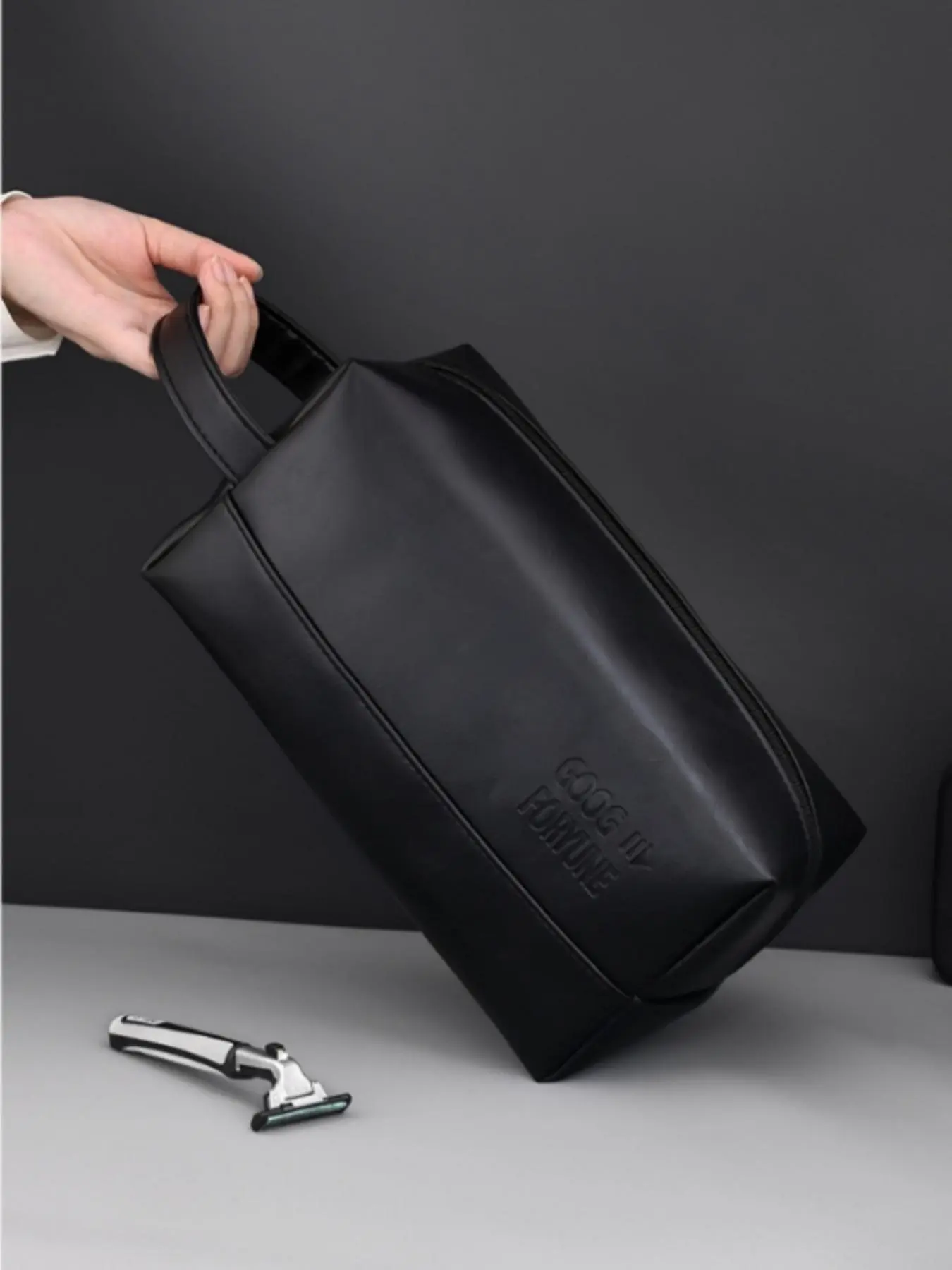 Large Capacity Waterproof Toiletry Bag, Solid Color Zipper Toiletry Bag, Travel Toiletry Organizer, Makeup Bag, Portable Toiletry Bag, Toiletries Travel Bag, Toiletry Bag for Travel, Business, Daily Use, Waterproof Wash Bag, Multifunctional Toiletry Bag