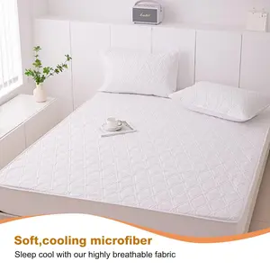 2026 Soft Mattress Cover, Bedroom, Guest Room, Apartment, School, Hotel, Solid Color Bedding Set, Printed Quilt Cover, Breathable Material, Warm in Spring and Cool in Summer, Waterproof, Suitable for All Seasons, Cat and Dog Friendly