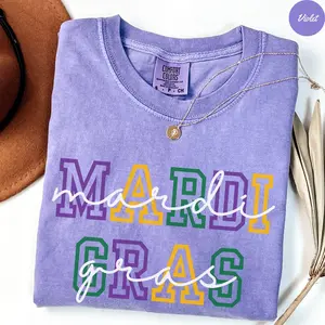 [Sale Up To 50%] Comfort Colors® Mardi Gras Shirt, Fat Tuesday Tee, Mardi Carnival Unisex Tshirts