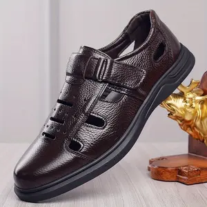 Men's Slip-Resistant Upper & Rubber Sole Slip-On Shoes - Breathable Low-Top Formal & Casual Shoes with Arch Support, Cushioned Insole - All-Season Brown Dress Shoes for Weddings, Business, Driving, Casual Attire - Comfortable & Durable Sneakers for Men, C