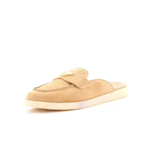 Pre-owned Prada Women's Saint Tropez Slide Mules Suede by Rebag