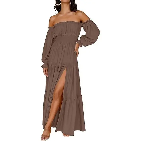 long hoco dress half off shoulder - TikTok Shop long hoco dress half off shoulder - TikTok Shop