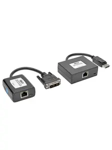 Tripp Lite TRL-B150-1A1-DVI Active DisplayPort to DVI Over Cat5-6 Extender Kit with Connector - Pigtail-Style Transmitter, Receiver, 125 ft Digital Cable, USB Plug, Stereo Support