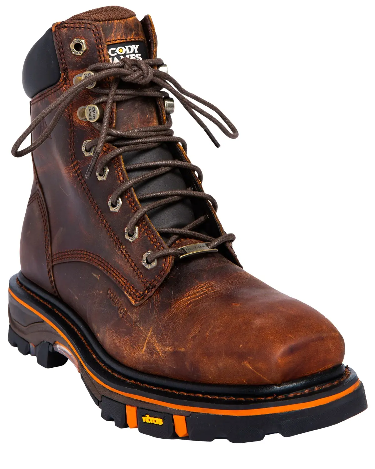 Cody James Men's Men'S 8" Decimator Work Boot Nano Composite Toe - Dbl-1-B