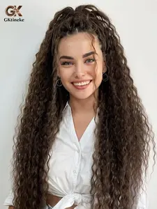 Gktineke 2-IN-1 Ponytail 30 Inch Long Soft Wavy Curly Drawstring Ponytail,  Christmas Heat Resistant Hair Extensions, Basic Style for Women, High Temperature Fiber, Natural Look