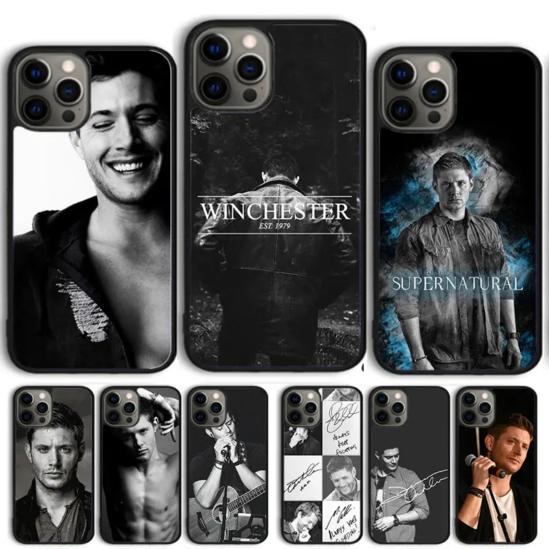 Supernatural Jensen Ackles Phone Case For iPhone 17 16 15 14 13 12 11 Pro Max Plus Black Cover