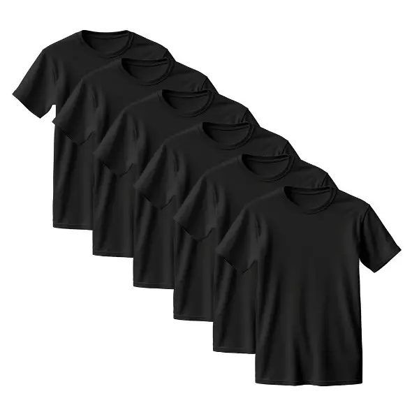 Plain round neck sports tee, upf protection athlete t-shirt, breathable crew neck men's activity tees, baggy compression shirt girl black quick-dry workout fit moisture wicking t-shirts spring
