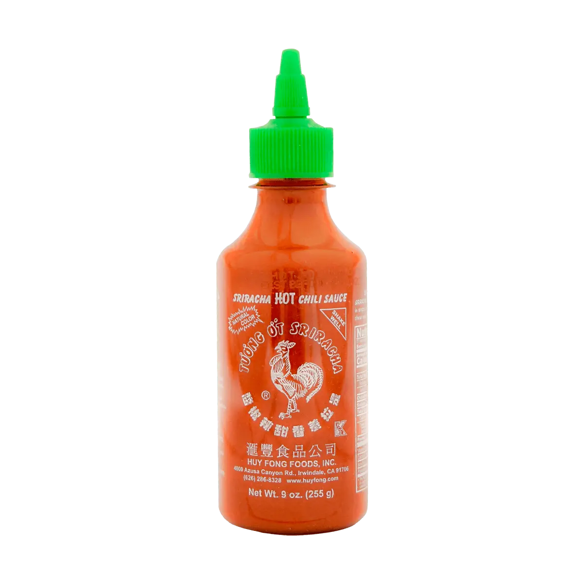 Huy Fong Foods Sriracha Hot Chili Sauce 225g - Sweet & Spicy Flavor, Low Fat, Low Calorie Dipping Sauce