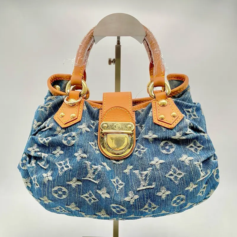 LOUIS VUITTON☆デニムバッグ Louis Vuitton Nigo Japanese Cruiser Denim Blue LV Made Shoulder
