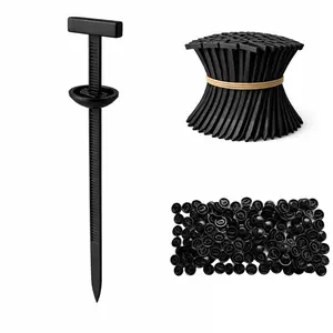 150Pack Nylon Universal Cable Tie Buckle, Zipper Clips for Cars, T Style Zip Ties Button Fixion Tools, Automotive Plastic Rivet Push Pin, Auto Body Parts Trim, Bumper Retainer Fender Liner Door Panel