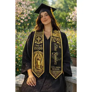 Mexican Catholic Graduation Stole, Personalized Virgen de Guadalupe Grad Sash Class of 2026 Graduation Stole