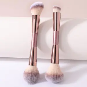 Double-ended Makeup Brush Set, 2 Counts/set Makeup Brush for Contouring, Powder, Foundation, Blush, Professional Makeup Tools for Women, Soft Cosmetic Brushes, Cosmetic Brush Set