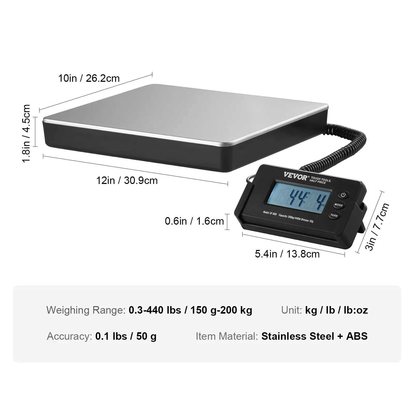 0.3-440 lbs【Wired】