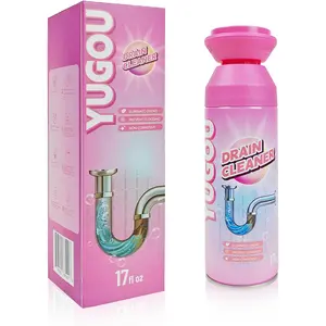 Yugou Foaming Drain Cleaner, Sink Cleaner and Deodorizer, Drain Clog Remover for Kitchen Sinks, Shower Drains, Tubs